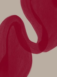 Płynne czerwone krzywe autorstwa Studio Palette