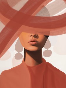 Nowoczesny, spokojny portret autorstwa Studio Palette