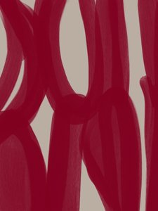 Czerwone abstrakcyjne linie autorstwa Studio Palette