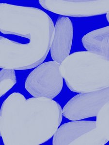 Spokojne, niebieskie abstrakcyjne kształty autorstwa Studio Palette