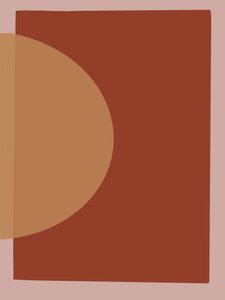Ciepła abstrakcja geometryczna autorstwa Studio Palette