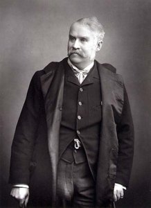 Sir William Schwenck Gilbert (1836-1911), dramaturg, fotografia portretowa (zdjęcie czarno-białe)