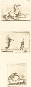Arkusz akwafort autorstwa Style of Jacques Callot