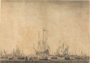 Morski autorstwa Style of Willem van de Velde the Younger