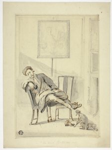 Zmęczony sportowiec autorstwa Style of William Hogarth