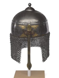 Kulah Khud, hełm w stylu perskim, ok. 1898 (żelazo)
