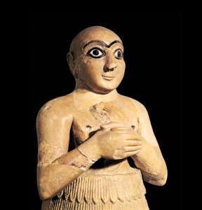 Selim, brat króla Mari w Syrii, III tysiąclecie p.n.e. (rzeźba) autorstwa Sumerian Sumerian