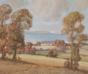 Scarborough Bay (akwarela na papierze) autorstwa Sunderland Rollison