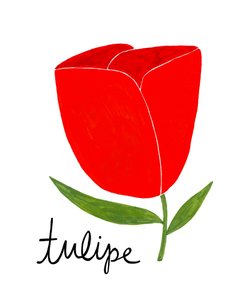 Żywa czerwona tulipan autorstwa Susan Black
