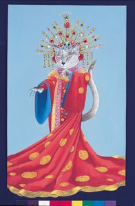 Ilustracja z Cats Galore! A Compendium of Cultured Cats (wyd. 2015) autorstwa Susan Herbert