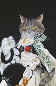 Ilustracja z Cats Galore! A Compendium of Cultured Cats (wyd. 2015) autorstwa Susan Herbert
