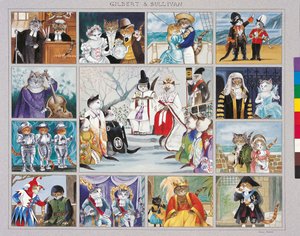 Ilustracja z Cats Galore! A Compendium of Cultured Cats (wyd. 2015) autorstwa Susan Herbert
