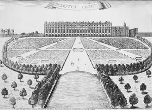Front Wschodni Hampton Court, ok. 1830 r.