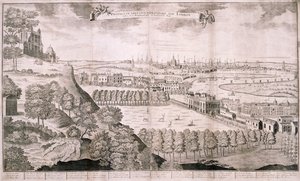 Widok z Greenwich Park, Londyn, 1723