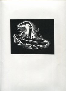 Thames Boat (druk blokowy linii)