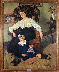 Francja, Lyon, Malowany portret siostrzenicy Suzanne Valadon