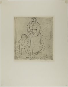 Babcia i dziecko autorstwa Suzanne Valadon