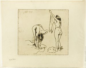 Dwie kobiety suszą się same autorstwa Suzanne Valadon