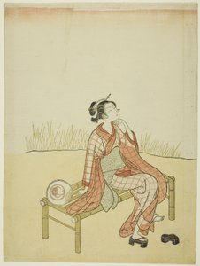 Nad strumieniem autorstwa Suzuki Harunobu