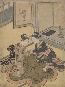 Kocia Kołyska, ca. 1765 r., ok. 1765 r. 1765. autorstwa Suzuki Harunobu
