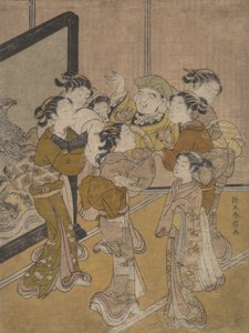 Daikoku Doagé, prawdopodobnie 1766., prawdopodobnie 1766. autorstwa Suzuki Harunobu
