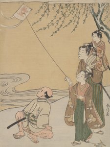 Latawiec, ca. 1766 r., ok. 1766 r. 1766. autorstwa Suzuki Harunobu