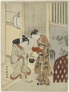 Kochankowie puszczający koguta z sake, ok. 1930 r. 1767