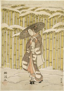 Mijamy Bambusowy Gaj autorstwa Suzuki Harunobu