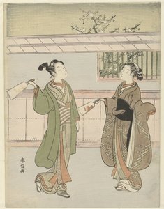 gra w wolant autorstwa Suzuki Harunobu