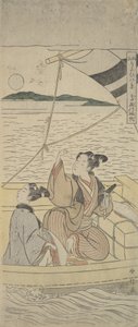 Port Taksago, Ok. 1760 r., ok. 1760 r. 1760. autorstwa Suzuki Harunobu