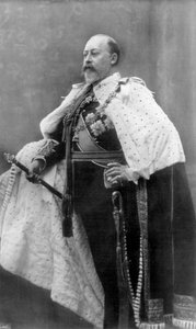 Król opłakuje cały świat, 1910. autorstwa Swain