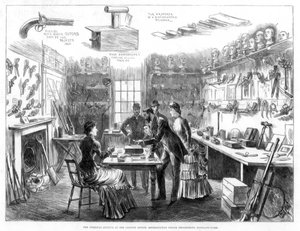 Muzeum Kryminalne w Urzędzie Skazańców, Metropolitan Police Department, Londyn, 1883.