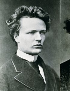 August Strindberg (zdjęcie czarno-białe)