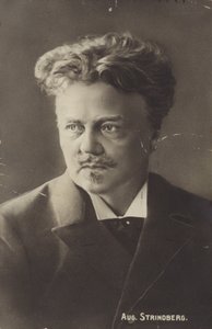Portret Augusta Strindberga autorstwa Swedish Photographer