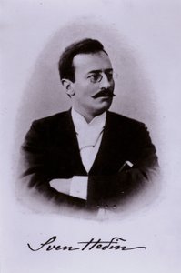Sven Hedin, szwedzki odkrywca (zdjęcie czarno-białe)