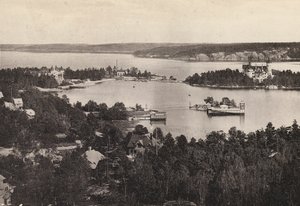 Szwecja / Szwecja: Okolice Sztokholmu, Saltsjobaden (zdjęcie czarno-białe) autorstwa Swedish Photographer