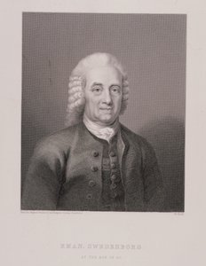 Emanuel Swedenborg (1688-1772) w wieku 80 lat, grawerowane przez W. Holla, z World Religion, wydane przez A. Fullarton & Co. autorstwa Swedish School