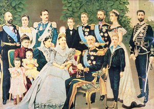 Oskar II i jego rodzina, ok.1890