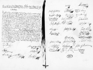 Oświadczenie abdykacyjne Krystyny, królowej Szwecji, 1654 (pisanie)