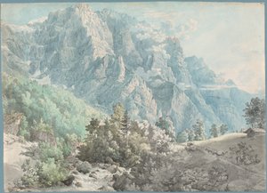 Masyw Glärnisch w Szwajcarii autorstwa Swiss 18th Century