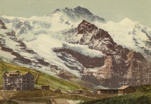 Oberland Berneński: Kleine Scheidegg (kolorowe zdjęcie) autorstwa Swiss Photographer