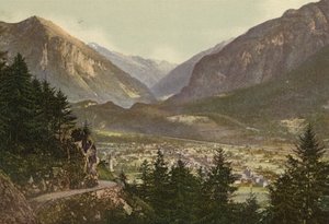 Oberland Berneński: Meiringen (kolorowe zdjęcie) autorstwa Swiss Photographer
