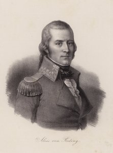 Alois von Reding, szwajcarski oficer wojskowy, rewolucjonista i polityk (grafika) autorstwa Swiss School