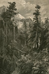 Wąwóz w przełęczy Bernina autorstwa Swiss School