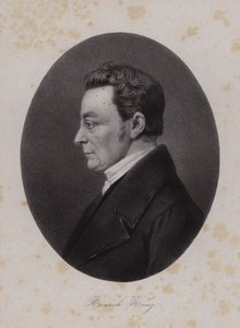 Heinrich Kunz, szwajcarski producent tekstyliów (grawerunek) autorstwa Swiss School