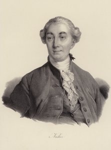 Jacques Necker, szwajcarski bankier (grafika) autorstwa Swiss School