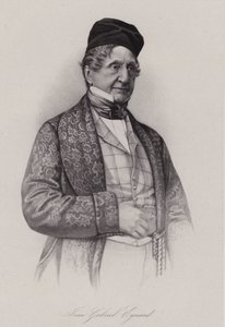 Jean-Gabriel Eynard, szwajcarski bankier (grafika) autorstwa Swiss School