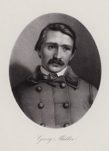Johann Georg Mueller, szwajcarski architekt i malarz (grafika) autorstwa Swiss School
