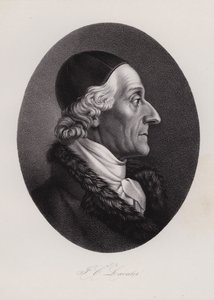 Johann Kaspar Lavater, szwajcarski pisarz i fizjonomista (grafika) autorstwa Swiss School
