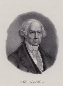 Johann Martin Usteri, szwajcarski poeta (grafika) autorstwa Swiss School